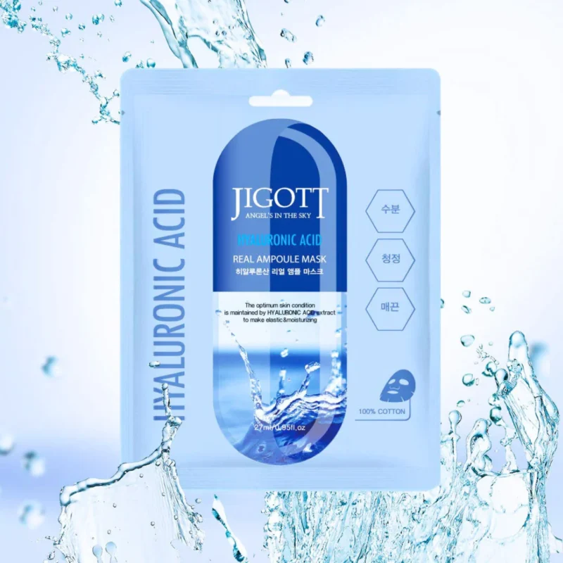 Alternative view of Jigott lakštinė veido kaukė su hialurono rūgštimi, 27ml