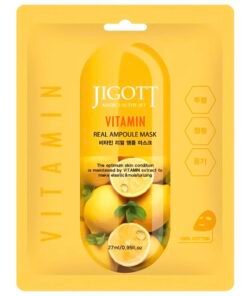 Jigott lakštinė veido kaukė su vitaminais, 27ml