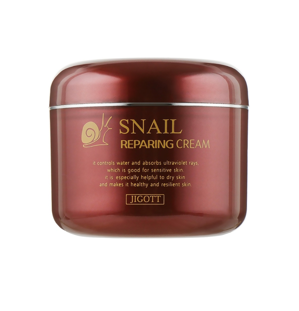 Jigott Snail Repairing Cream veido kremas, 100 ml