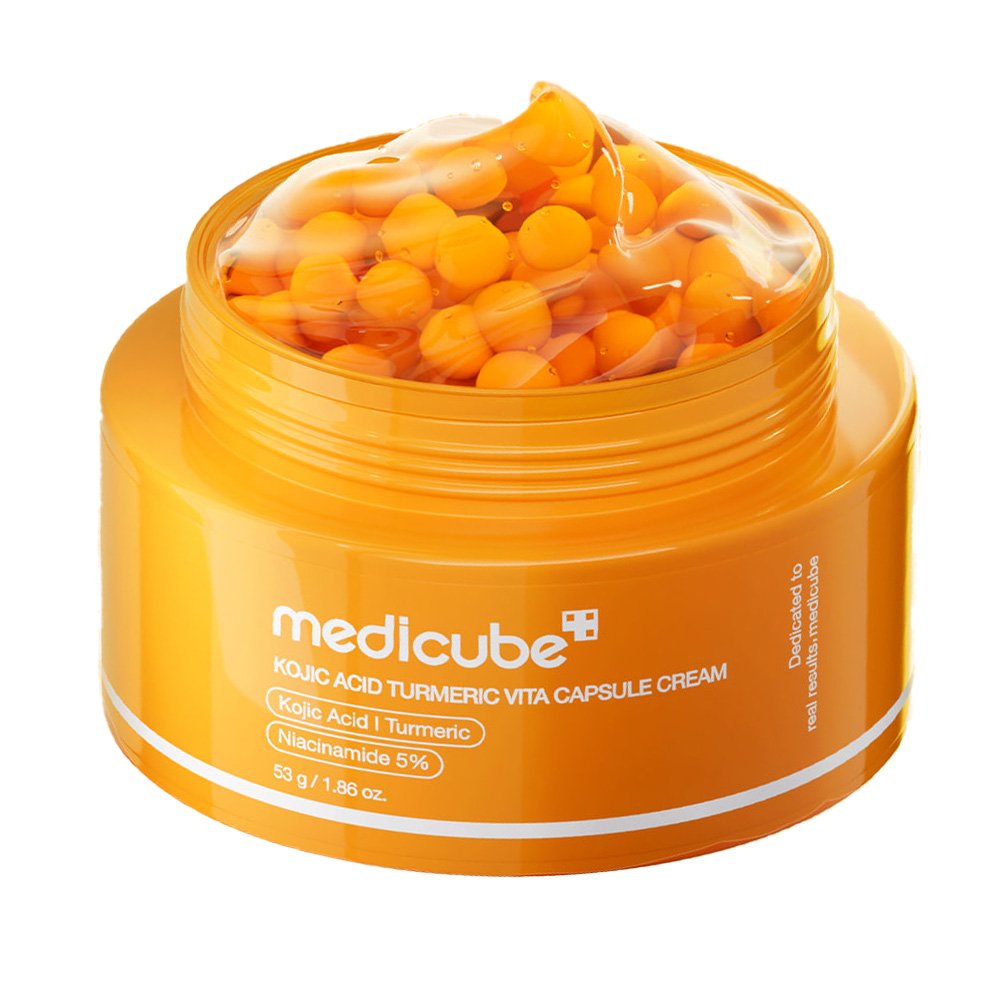 Medicube Kojic Acid Turmeric Vita Capsule Cream veido kremas, 53 g - Image 4