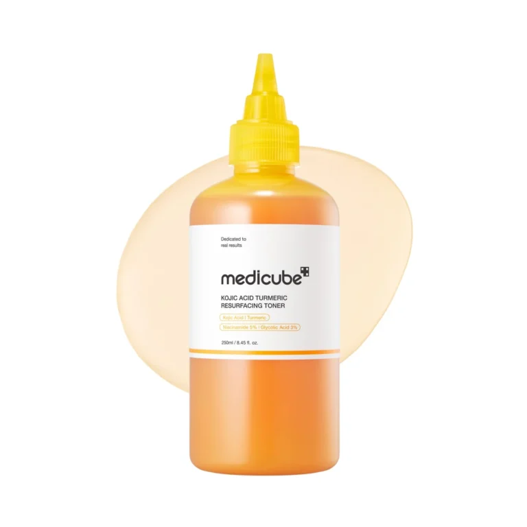 Medicube Kojic Acid Turmeric Resurfacing Toner skaistinantis veido tonikas su kojine rūgštimi ir ciberžolės ekstraktu, 250 ml