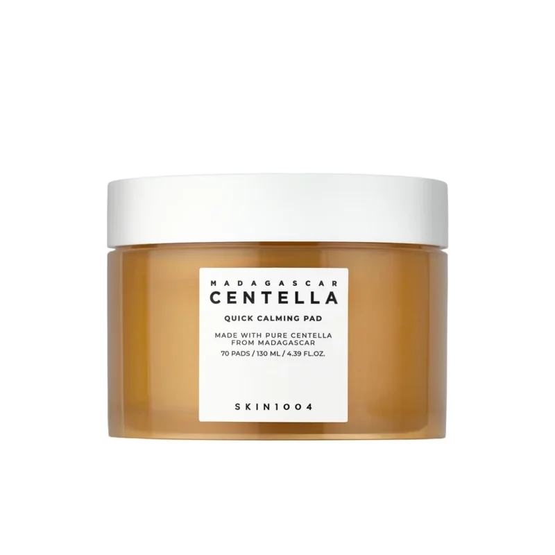 SKIN1004 Madagascar Centella Quick Calming Pad raminamieji tonizuojantys diskeliai su centelės ekstraktu, 70 vnt.