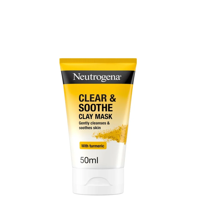 NEUTROGENA Clear & Soothe Clay Mask veido kaukė, 50 ml