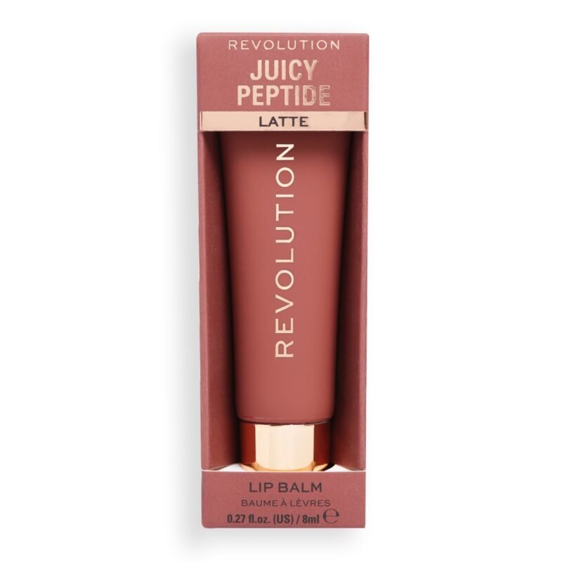 MAKEUP REVOLUTION Juicy Peptide Latte lūpų balzamas