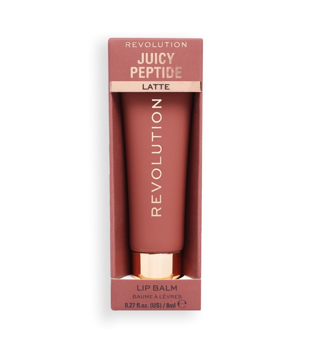 MAKEUP REVOLUTION Juicy Peptide Latte lūpų balzamas