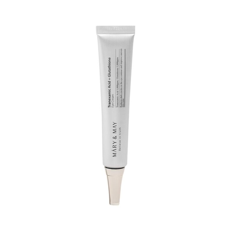 MARY & MAY Tranexamic Acid + Glutathione Eye Cream skaistinantis paakių kremas, 30 ml